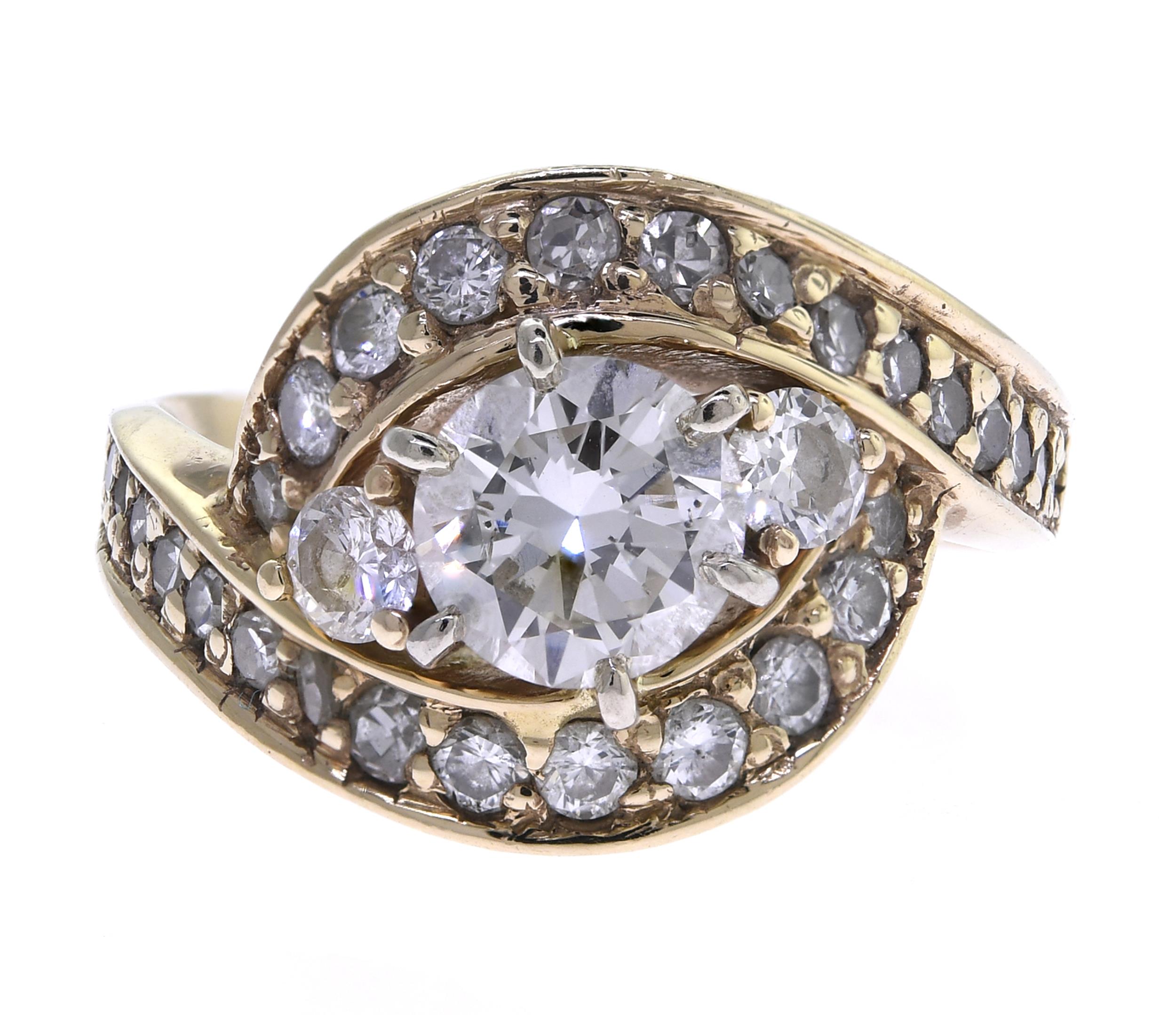 APPROX 1 CT DIAMOND RING A vintage 307726