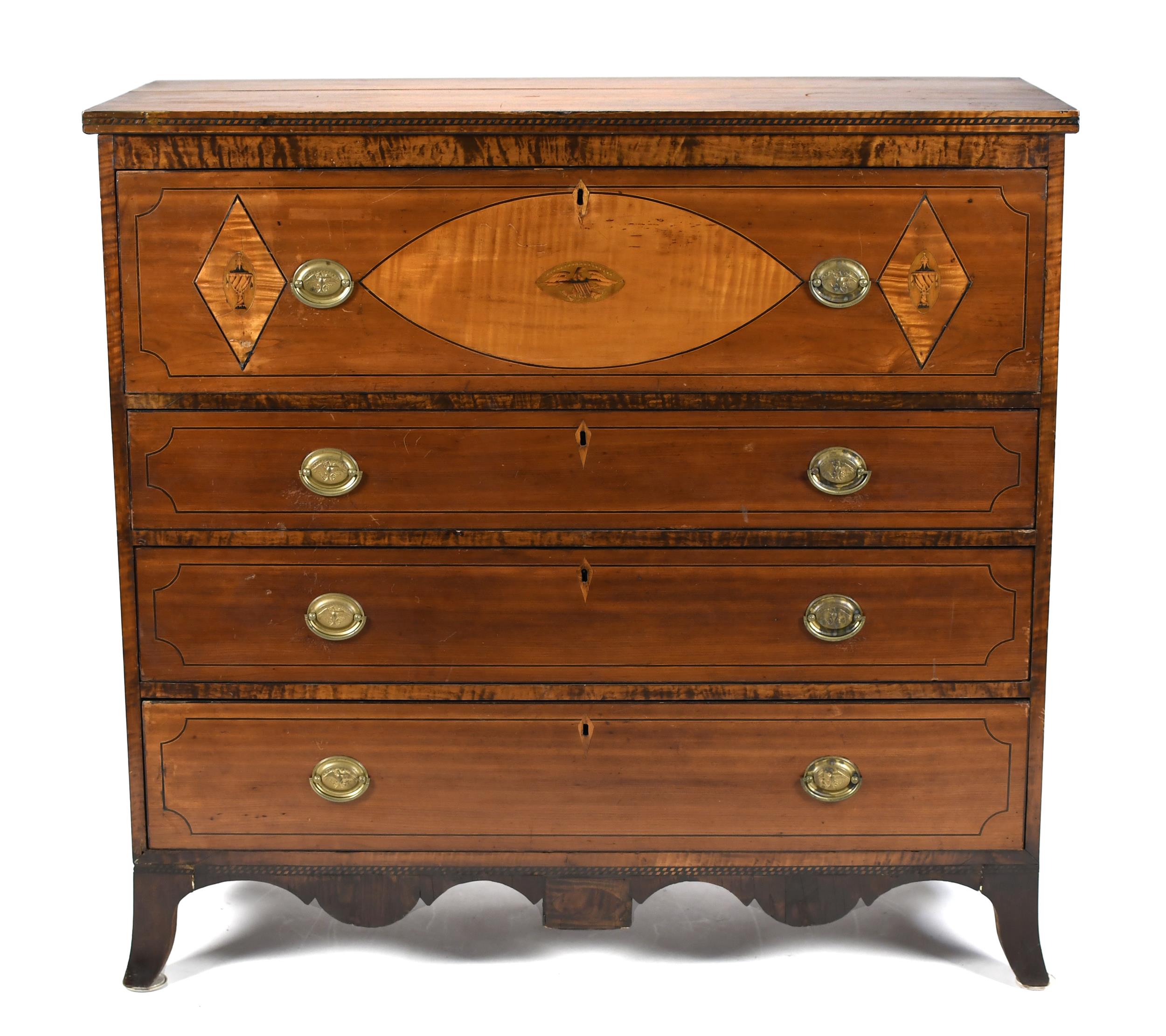 FEDERAL EAGLE INLAID BUTLERS DESK  307748