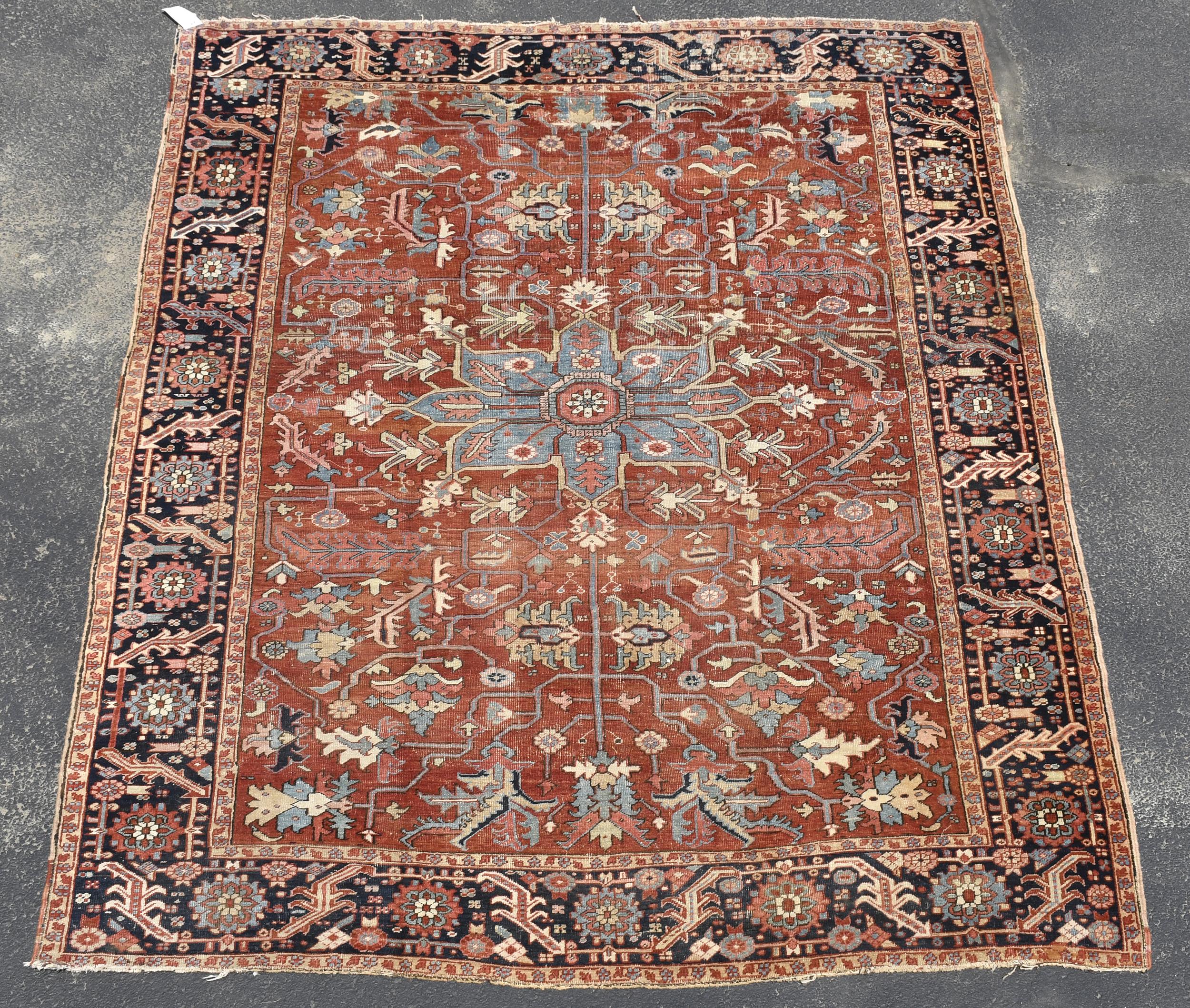 ANTIQUE PERSIAN HERIZ ROOM SIZE 30774b