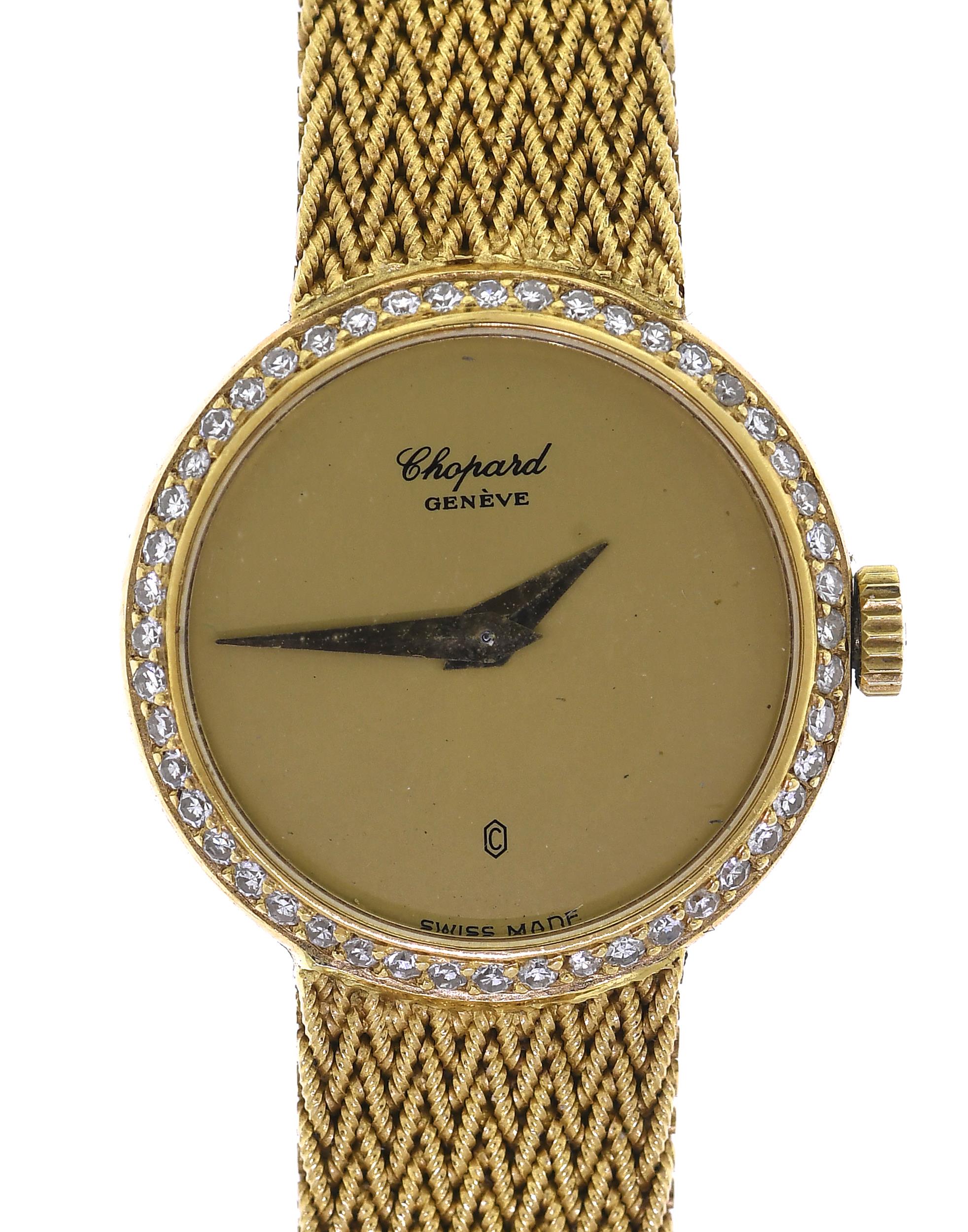 CHOPARD 18K GOLD & DIAMOND  WRIST