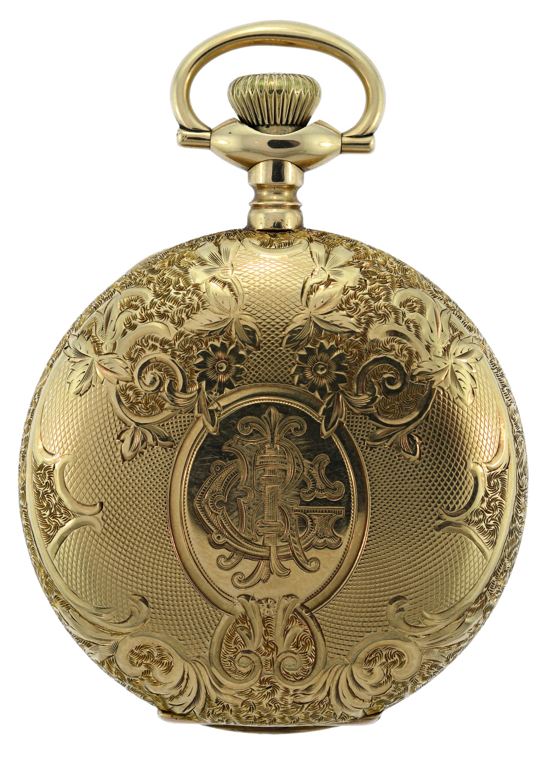 FINE WALTHAM 14K GOLD POCKET WATCH  307751