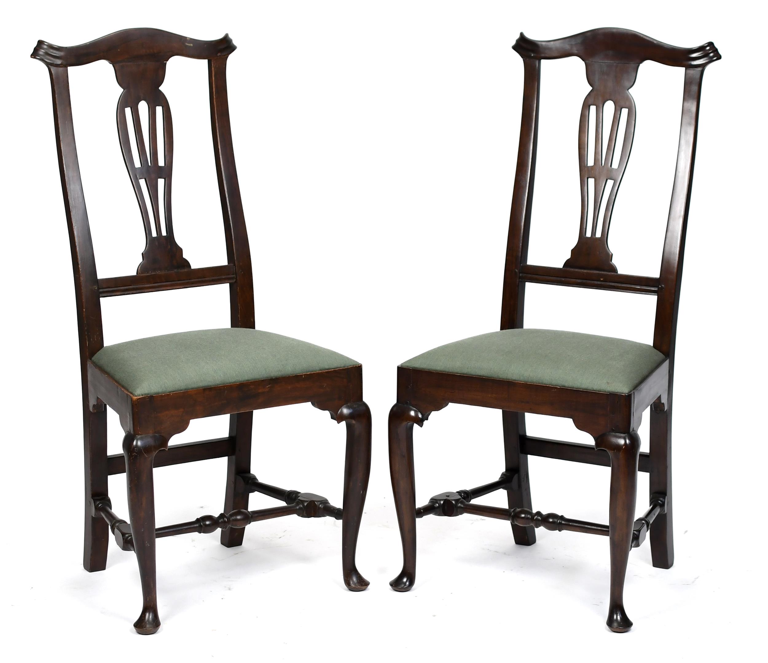 PAIR OF 18TH C. QUEEN ANNE SIDE