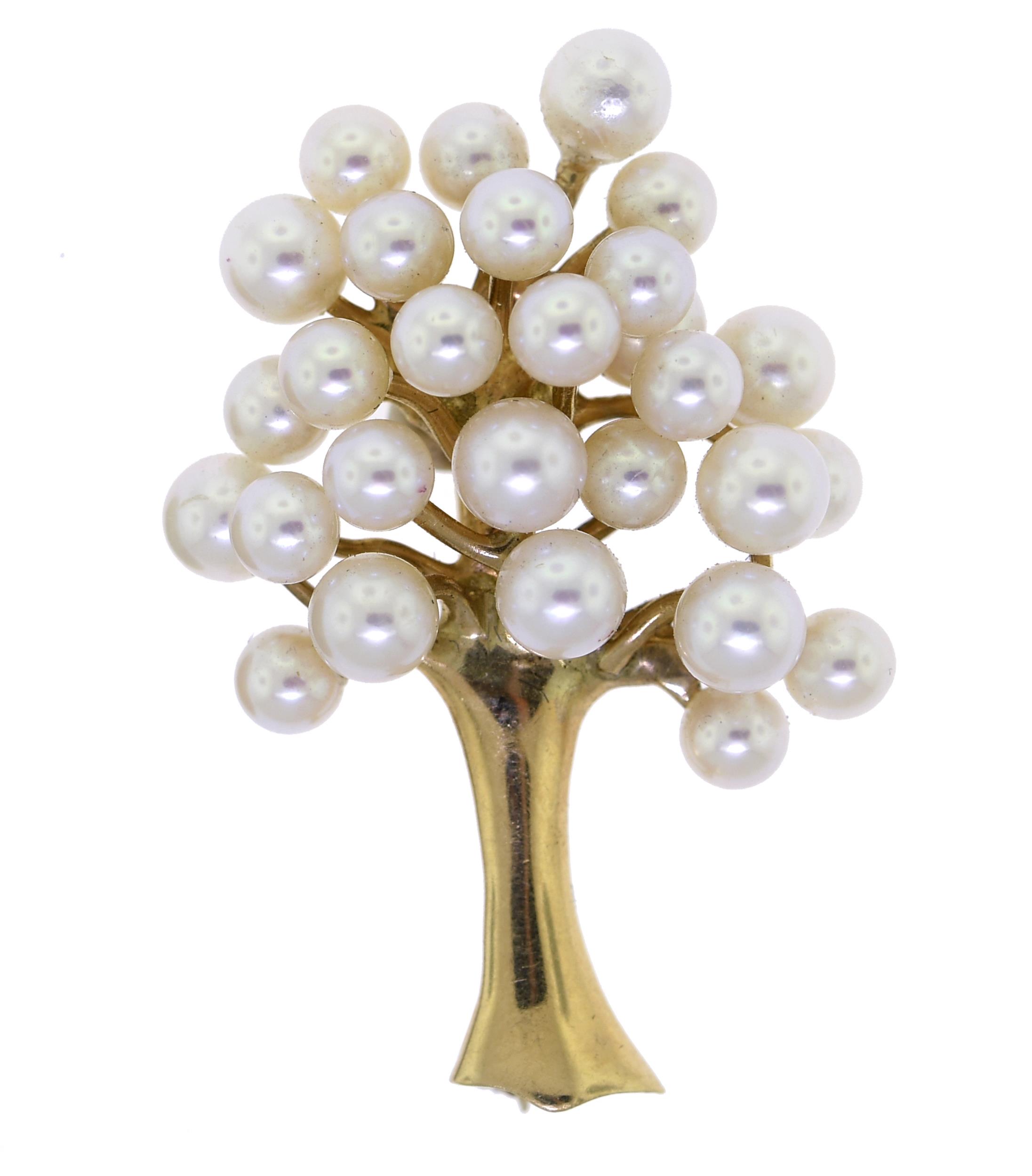 TIFFANY CO 14K PEARL TREE OF 3077c0