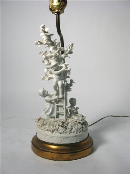 A white french bisque figural group 4d8c7