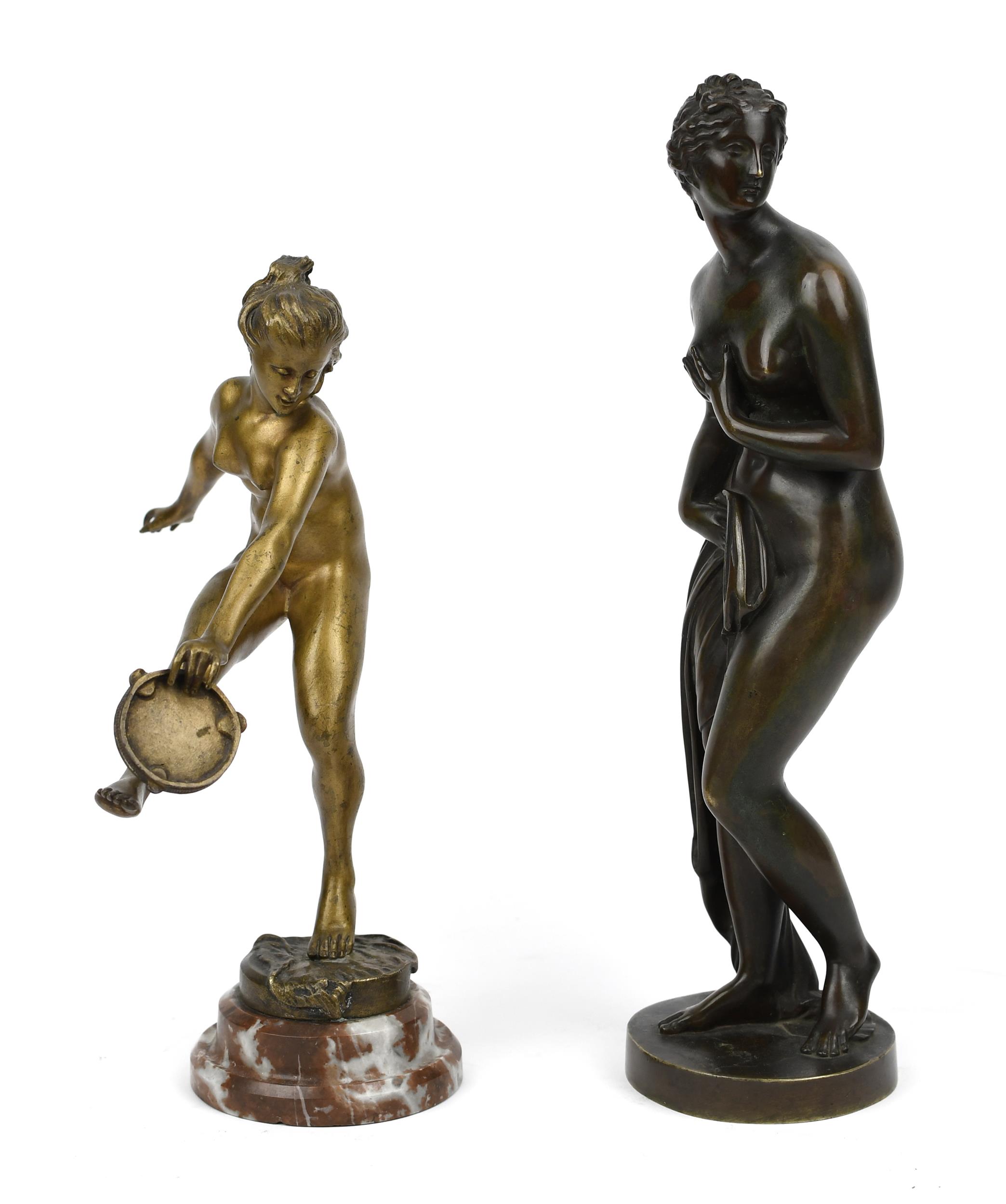 TWO 19TH C BRONZES CANOVA AND 3077dd