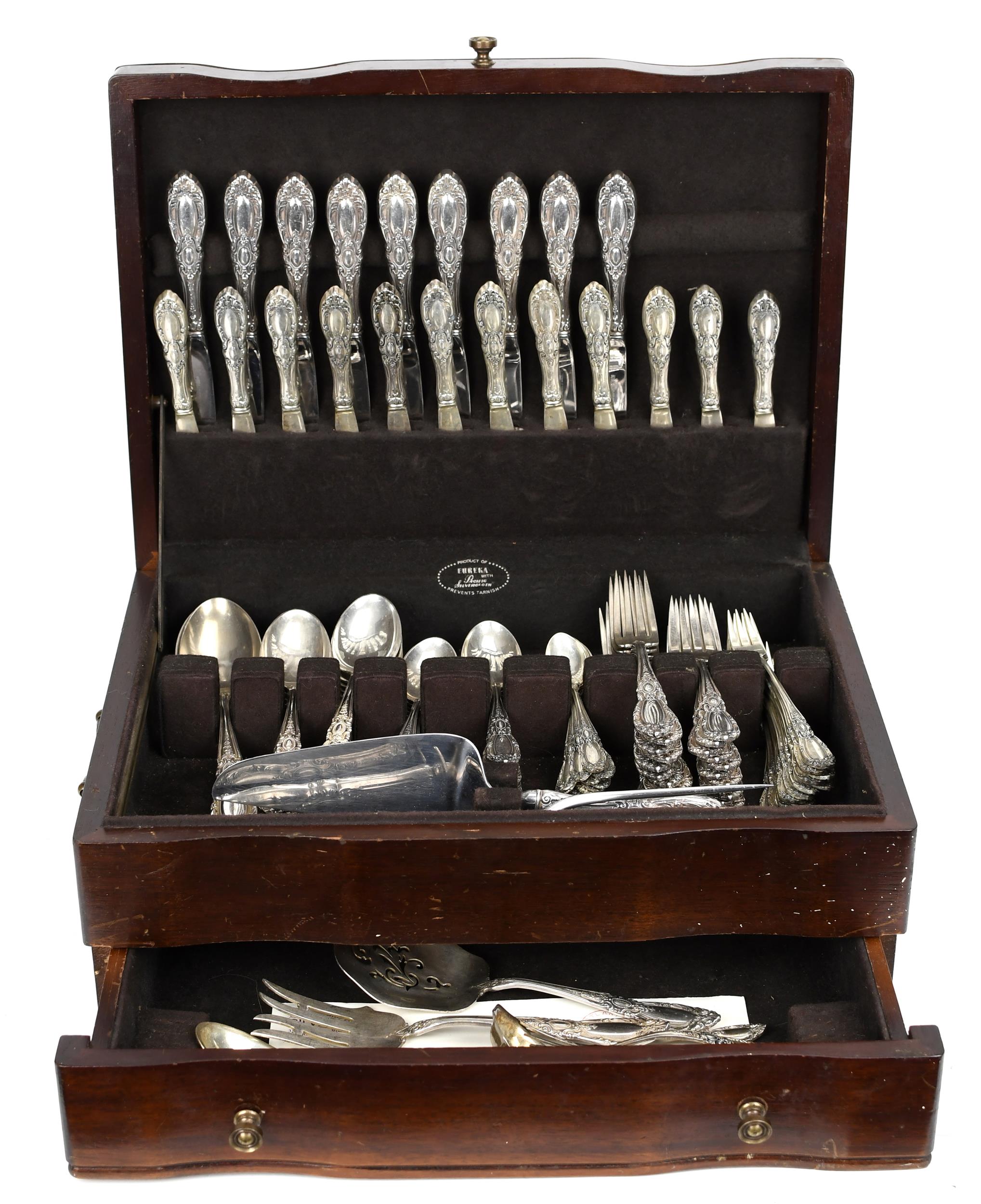 TOWLE STERLING FLATWARE SET, KING RICHARD.