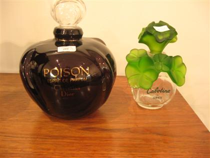 Two perfume bottles      (tallest) H: