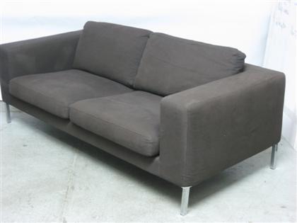 Bensen dark brown upholstered and