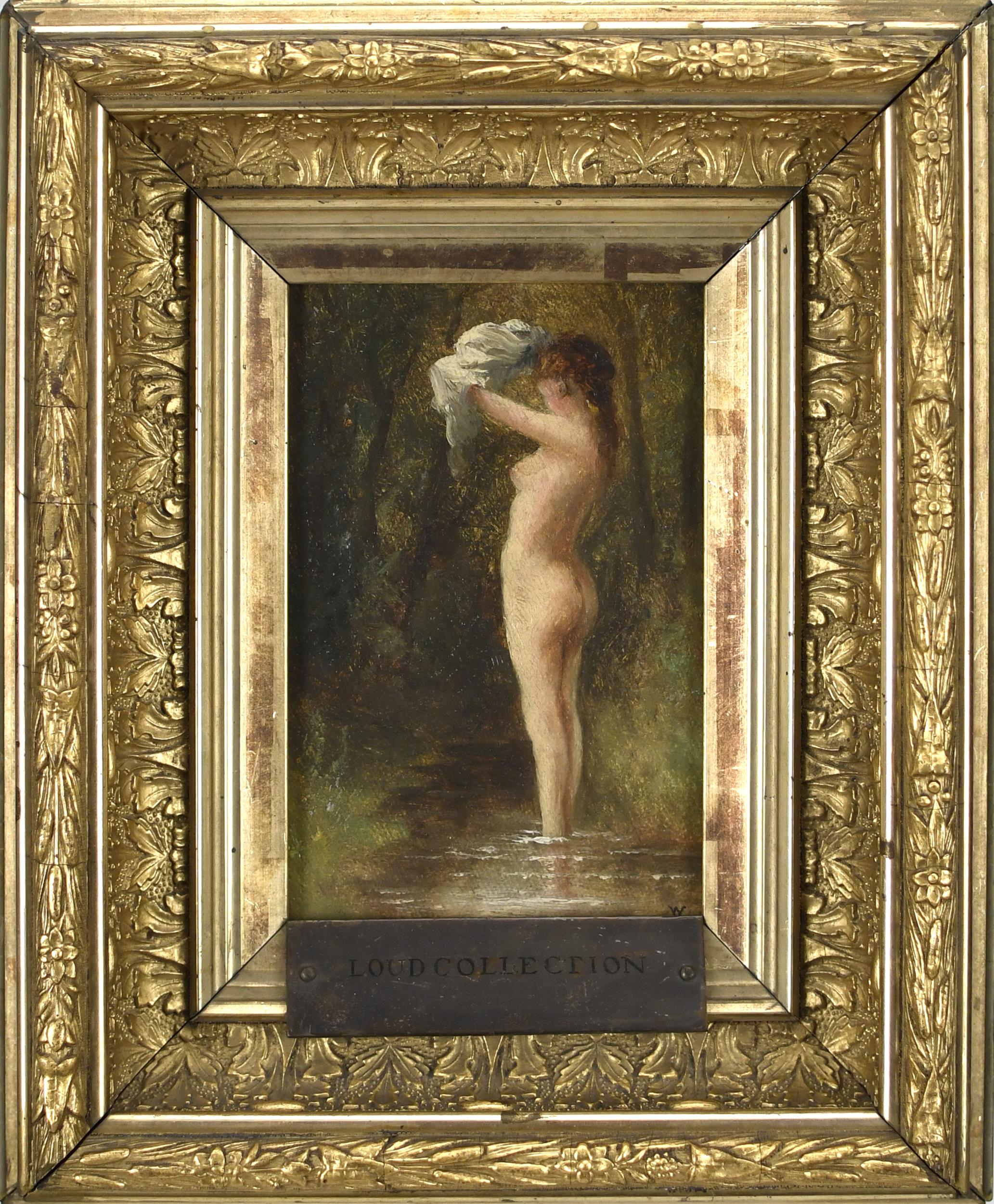 LATE 19TH C. OIL, NUDE, ATTRIB.