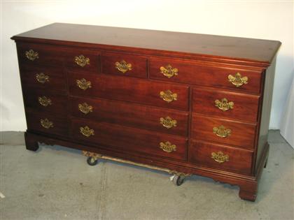 Cherry Chippendale style triple 4d909