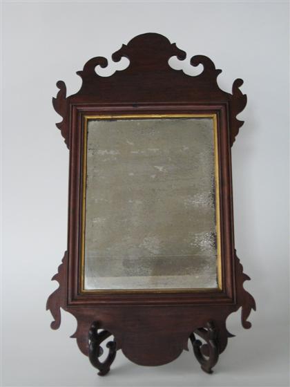 Chippendale mahogany looking glass 4d9ba
