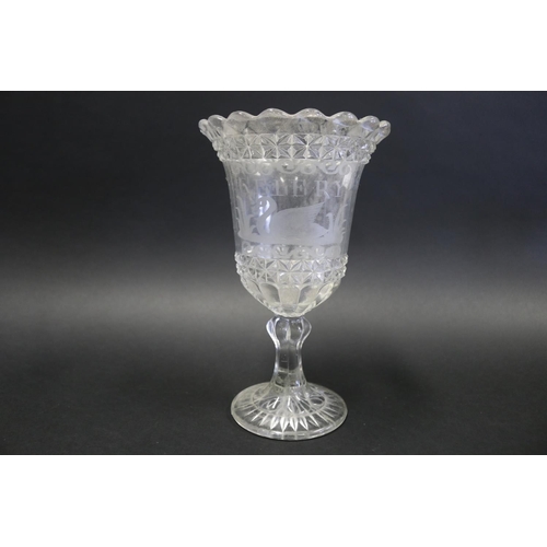 Antique pressed glass celery vase  3081f0