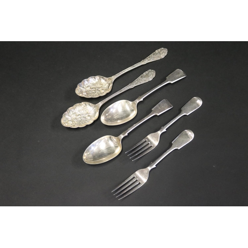 Assortment silver plated flatware,