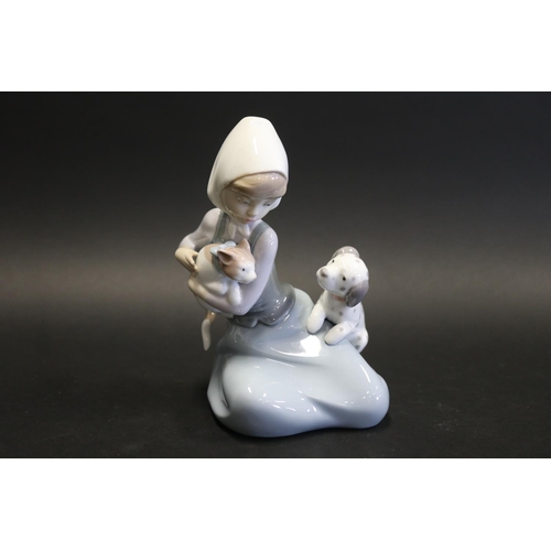 Lladro porcelain figure of young girl