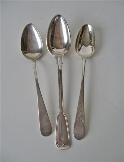 Two silver tablespoons 18th 4d9d1
