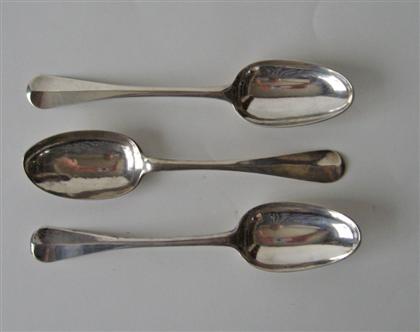 Three silver tablespoons    mid