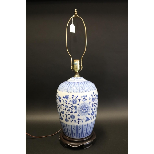 Chinese blue and white lamp base  30823d