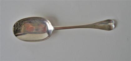 Silver tablespoon    moody russel, barnstable