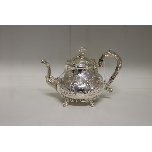 James Dixon and son silver plate teapot,