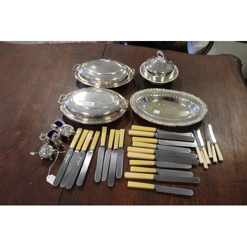 Selection of silver plate to include