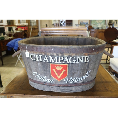 Antique French oval grape barrel  308281