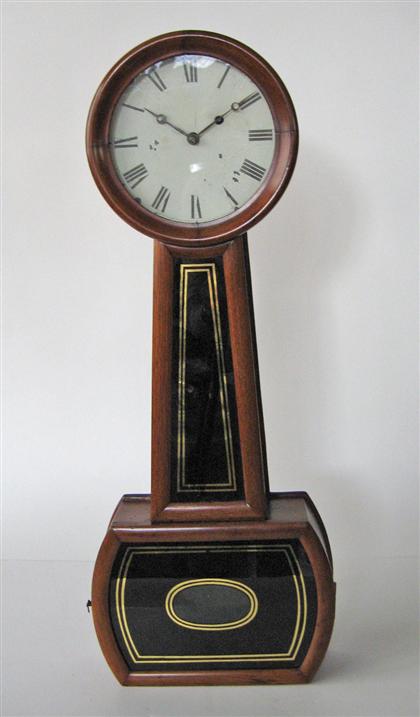 Mahogany case banjo clock    american,