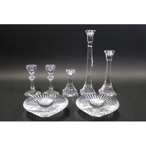 Villery Boch glass candlesticks  308297