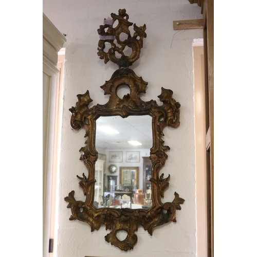 Vintage rococo revival pier mirror  3082ad