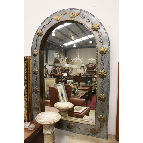 Modern gal metal arched mirror,