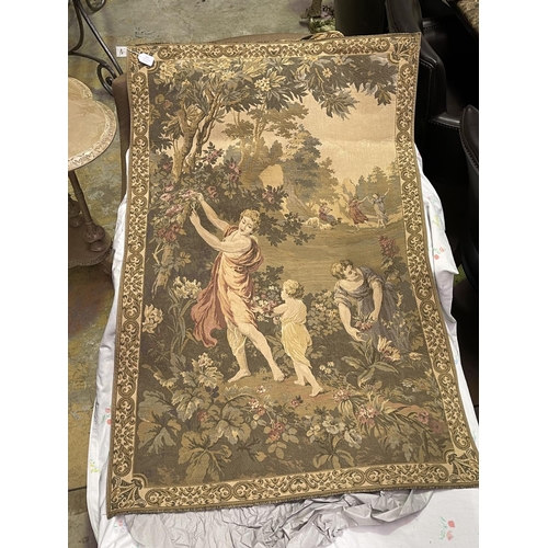 French style wall tapestry, approx 138cm