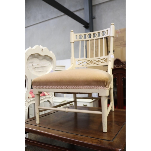 Painted antique bedroom chair