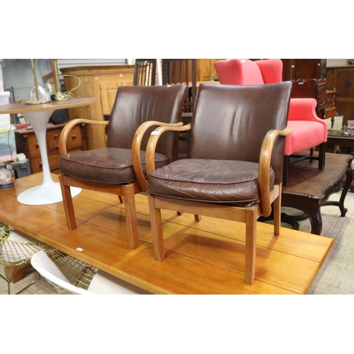 Pair of Parker Knoll armchairs,