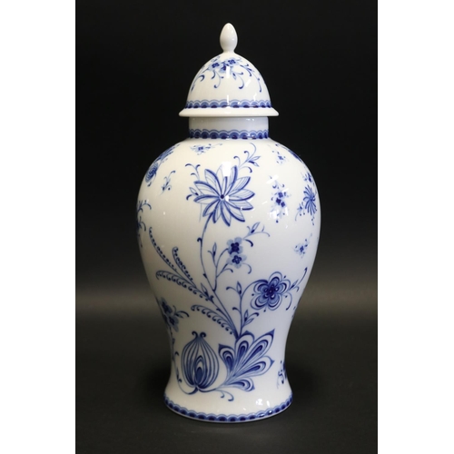 Bavarian porcelain baluster blue and