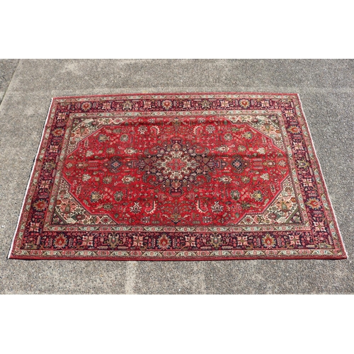 Persian Tabriz handwoven wool carpet  30843f