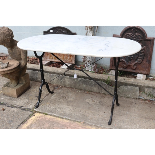 Vintage French marble topped bistro 30848c