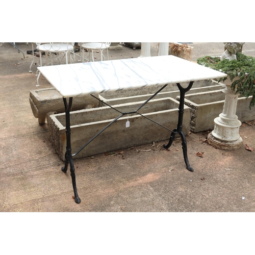 Vintage French marble topped bistro