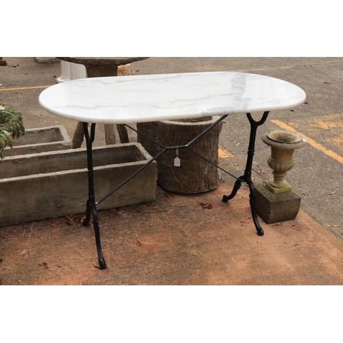 Vintage French marble topped bistro