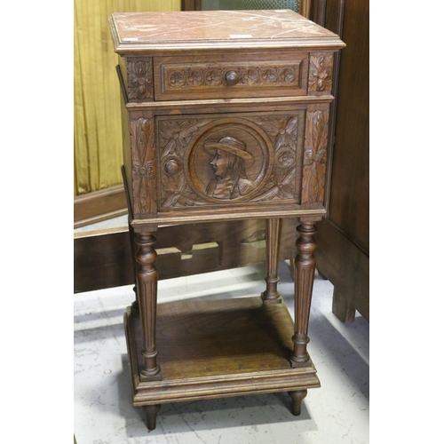 Antique French Brittany marble topped