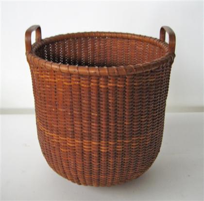 Large Nantucket two handled basket