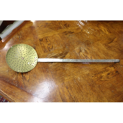 French brass and iron strainer,
