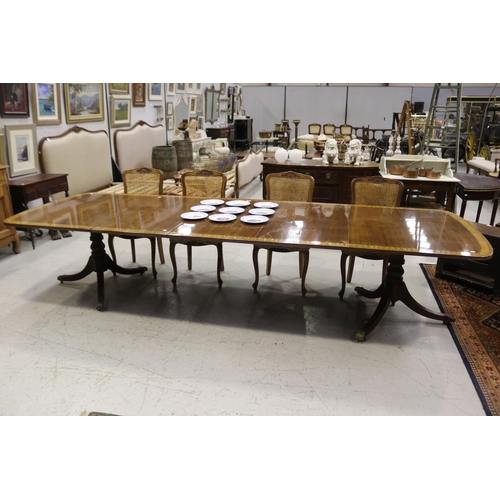 Regency style dining table, standing