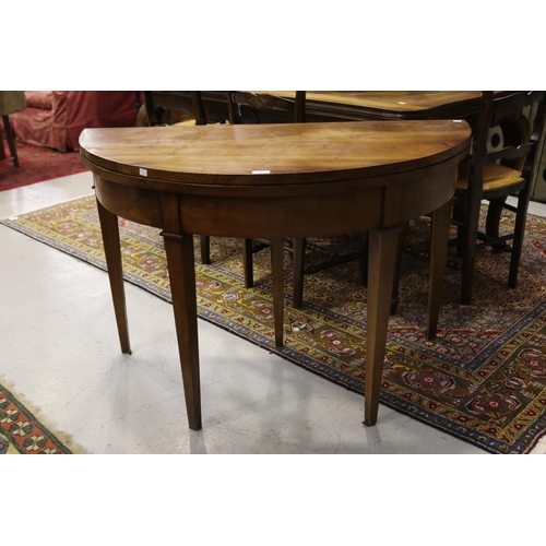 Antique French fold over games table,