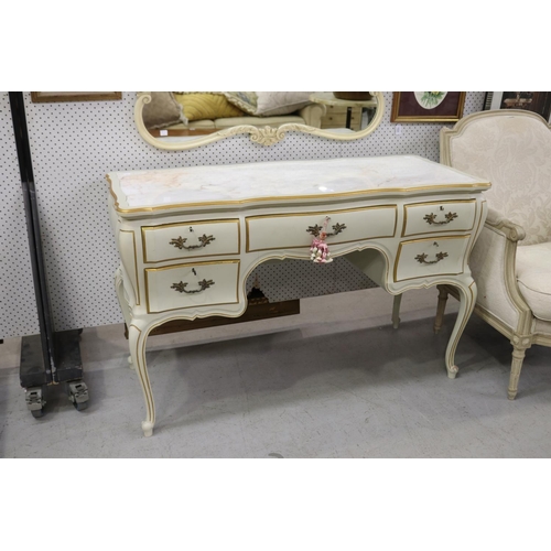 French style dressing table with marble