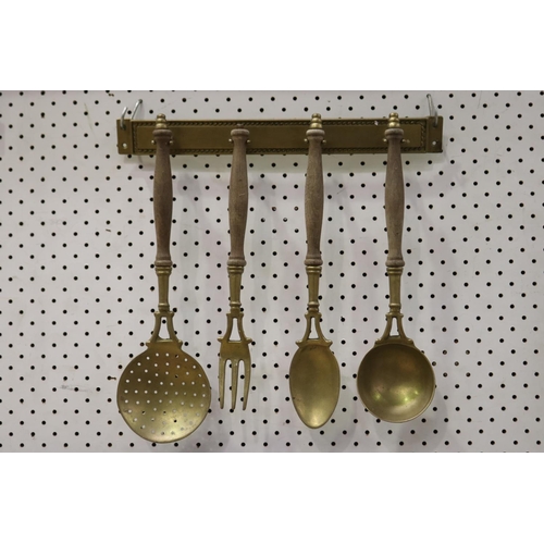 Four piece French brass kitchen