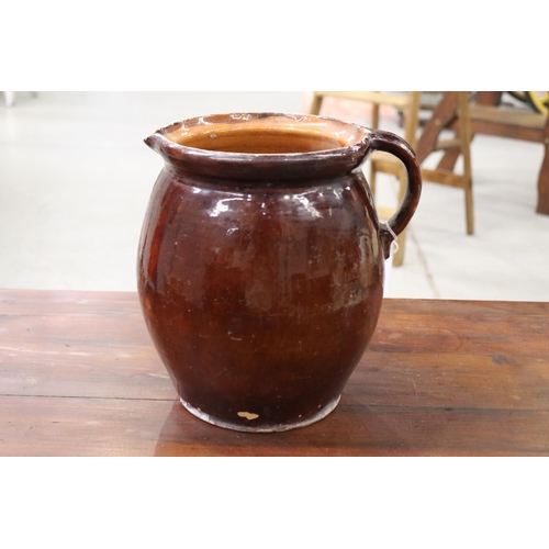 Large French stoneware jug, approx 28cm