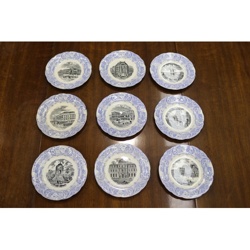 Set of nine antique French series
