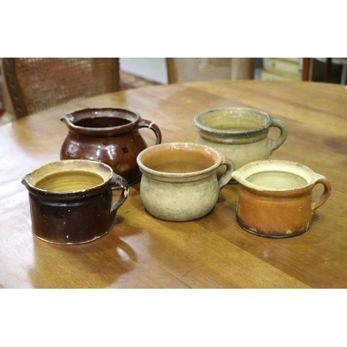 Assorted antique French stoneware