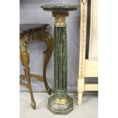 French style green marble jardiniere