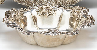 Sterling silver fruit bowl whiting  4da29