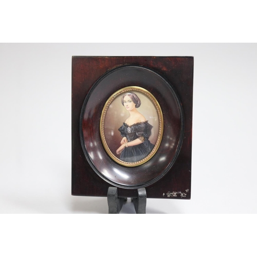 French oval portrait miniature